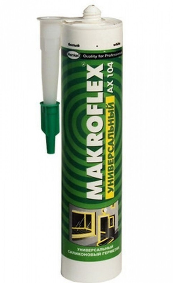 Герметик силиконовый универсальный Makroflex AX104 (прозрачный), 300 мл