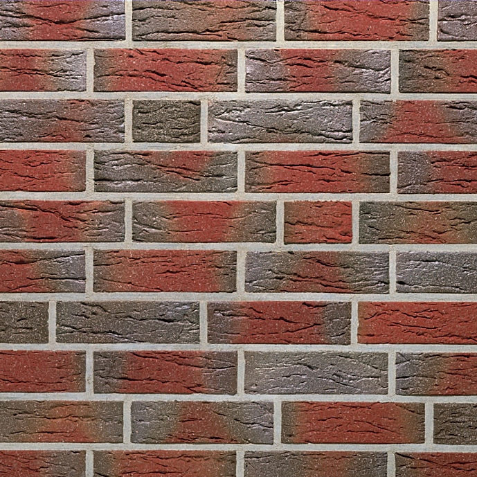 Кирпич клинкерный рельефный Roben Jever friesisch-bunt NF, 240х115х71 мм