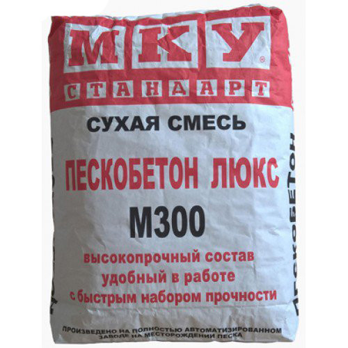 Пескобетон МКУ М300 мелкофракционный, 40 кг