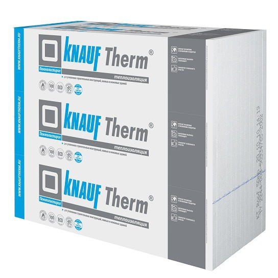 Пенопласт Knauf Therm 25 Стена Pro 1200х1000 мм, толщина 50 мм